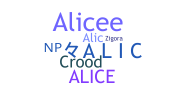 নিকনেম - AliC