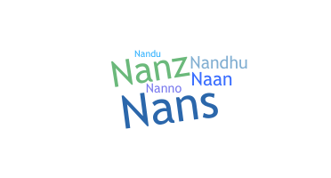 নিকনেম - Nandana