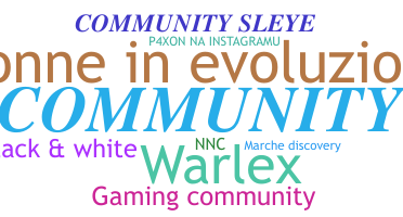 নিকনেম - community