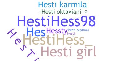 নিকনেম - Hesti