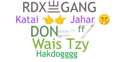 নিকনেম - RDXGANG