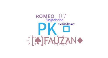 নিকনেম - Romeo07