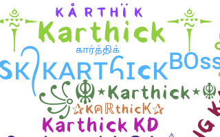 নিকনেম - Karthick